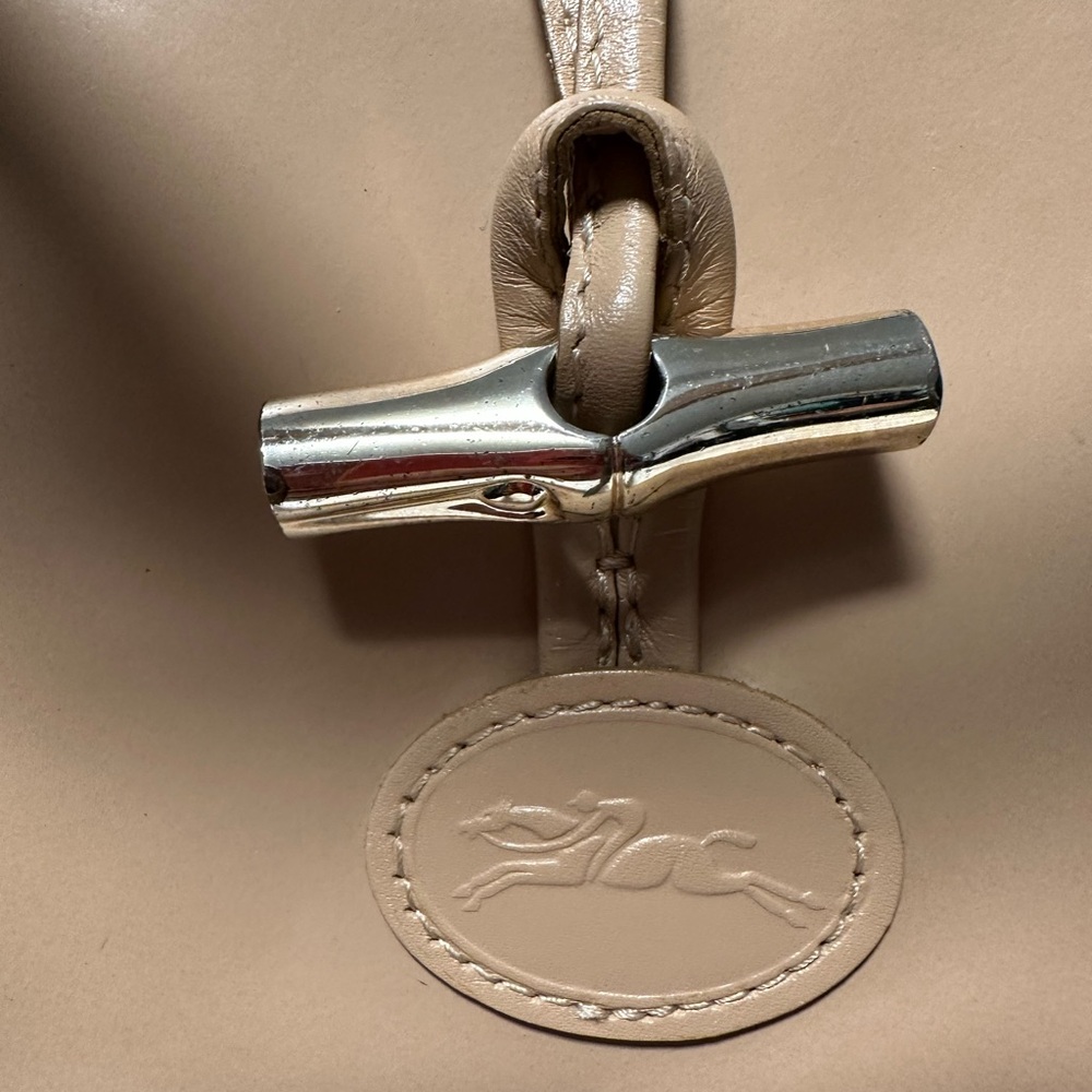 BEAUTIFUL - beige leather handbag - Picture 3 of 8